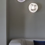 A corner of a room featuring art and Resene Ash