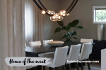 A dining room painted in Resene Half Sea Fog