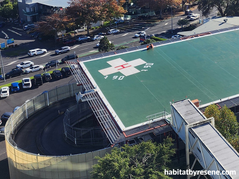 Lift off! Auckland Hospital helipad refresh | Habitat by Resene