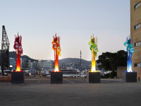 Seven-metre tall bouquets bloom on Wellington's waterfront Seven-metre tall bouquets bloom on Wellington's waterfront