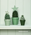 Pinecone mini Christmas trees