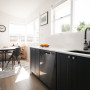 Kitchen, neutral kitchen, black and white kitchen
