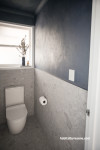 Toilet, water closet, toilet featuring Resene Gunmetal