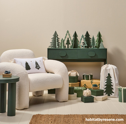 Nook, Cosy Christmas nook, Christmas nook featuring Resene Spanish White