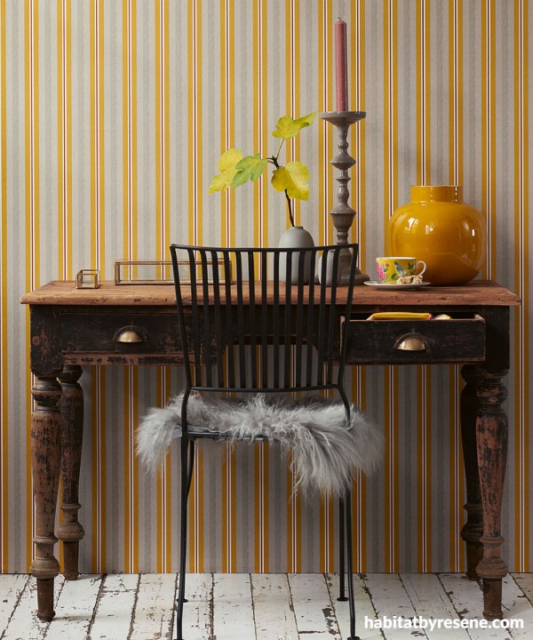 Wayfair  Stripe Yellow Wallpaper Youll Love in 2023