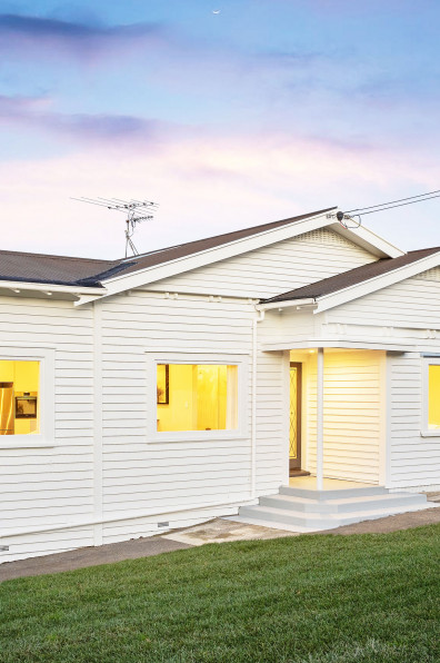 Shelley Ferguson tackles a tricky renovation to transform a tired bungalow into a stylish grey home with a modern Art Deco feel Shelley Ferguson tackles a tricky renovation to transform a tired bungalow into a stylish grey home with a modern Art Deco feel
