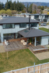 This icy shade of blue helps this new build blend into the Wanaka landscape