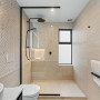 Ensuite, ensuite featuring Resene Quarter Rice Cake