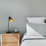 Bedroom, grey bedroom, bedroom featuring Resene Helix