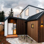 Exterior, white and timber house exterior
