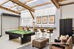 Games room, games room featuring Resene Pearl Lusta