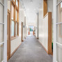 Hallway, neutral hallway, white hallway featuring Resene Pearl Lusta