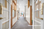 Hallway, neutral hallway, white hallway featuring Resene Pearl Lusta