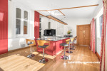 Kitchen, kitchen featuring Resene Red Hot