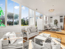 Sunroom, white sunroom, sunroom featuring Resene Sea Fog