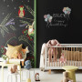 Nursery, children's nursery, baby's room featuring Resene FX Blackboard Paint