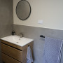 Ensuite in Resene Half Fossil. 