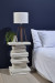 How to create your own stacked books bedside table