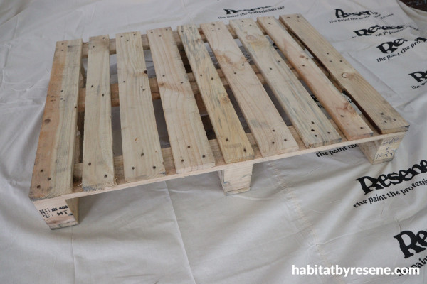 A wood pallet