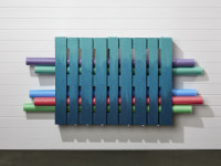 How to turn a wood pallet into pool noodle storage