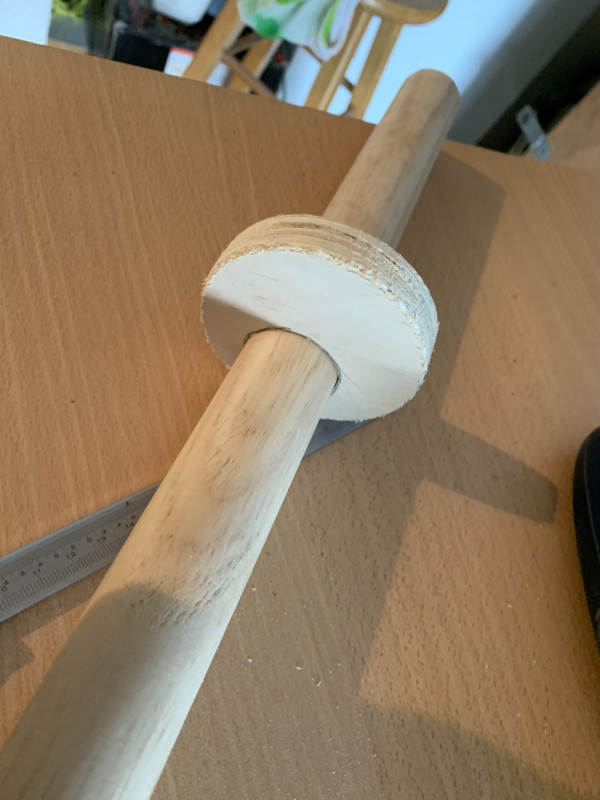 A wooden rod