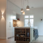 Scandinavian-inspired kitchen, neutral kitchen, kitchen featuring Resene Half Wan White