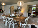 Dining room, neutral dining room, dining room featuring Resene Alabaster