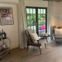 Sitting room, reading corner, sitting room featuring Resene Alabaster