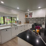 Kitchen, neutral kitchen, kitchen featuring Resene Half Washed Green