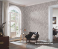 Living area, neutral living area, living area featuring Resene statement wallpaper