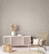 Living area, neutral living area, living area featuring statement wallpaper