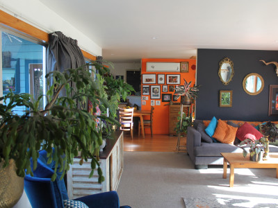 A maximalist mid-century home brought to life with colour and hard work