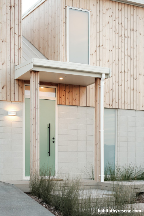 House exterior featuring coastal-inspired tones