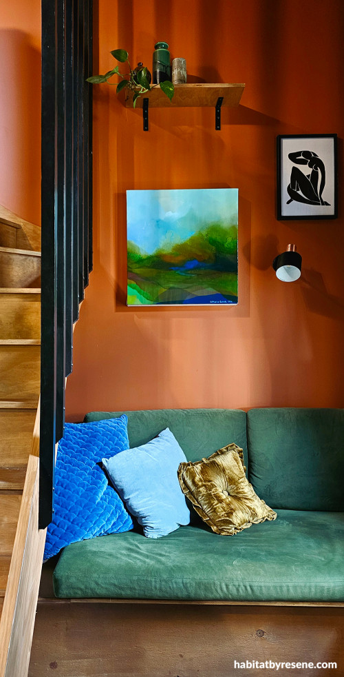 Lounge, lounge featuring Resene Tuscany