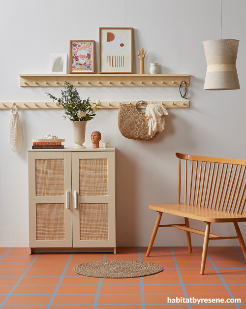 Living area, Tuscan-inspired living area