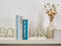 These DIY book ends are a novel finish