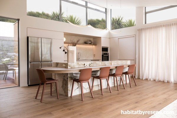 Neutral kitchen painted in Resene Quarter Biscotti.