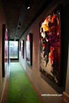 Hallway painted in Resene Half Concrete