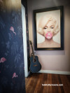 Hallway painted in a pink shade Resene Cherub