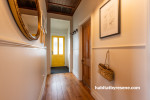 Hallway painted in Resene Milk White