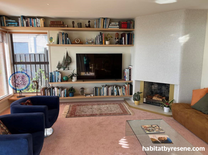 Living space painted in Resene Wheatfield