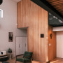 Living area featuring walls in Resene Black White