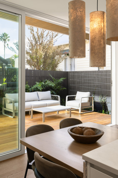 Clever design and soft tones for a compact home Clever design and soft tones for a compact home