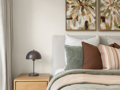 Clever design and soft tones for a compact home Clever design and soft tones for a compact home
