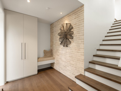 Clever design and soft tones for a compact home Clever design and soft tones for a compact home