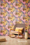 Yellow, pink, blue and more colours in wallpaper 