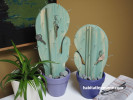 Cactus key holder, cactus key holder featuring Resene Jacarta