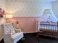 A blooming nursery: Kelly’s hand-painted floral haven for baby Maisy 
