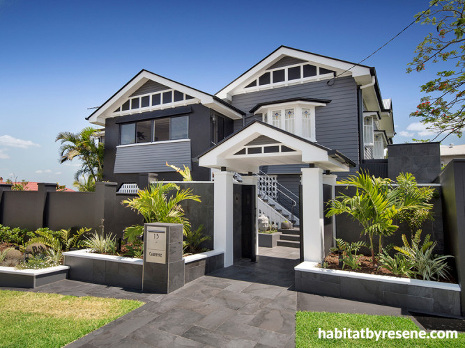 Exterior, house exterior featuring Resene Half Fuscous Grey