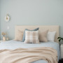 Bedroom featuring wall in Resene Half Duck Egg Blue